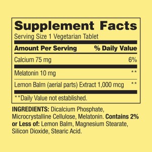 قرص گیاهی ملاتونین اسپرینگ ولی Spring Valley Vegetarian Melatonin 10mg (240 عددی)