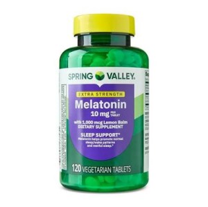 قرص گیاهی ملاتونین اسپرینگ ولی Spring Valley Vegetarian Melatonin 10mg (120 عددی)