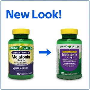 قرص گیاهی ملاتونین اسپرینگ ولی Spring Valley Vegetarian Melatonin 10mg (120 عددی)