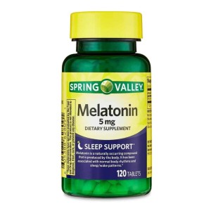 قرص گیاهی ملاتونین اسپرینگ ولی Spring Valley Vegetarian Melatonin 5mg (120 عددی)