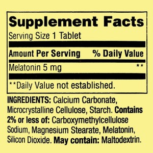 قرص گیاهی ملاتونین اسپرینگ ولی Spring Valley Vegetarian Melatonin 5mg (120 عددی)