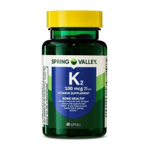 سافت ژل اسپرینگ ولی ویتامین Spring Valley K2 100mcg (60 عددی)