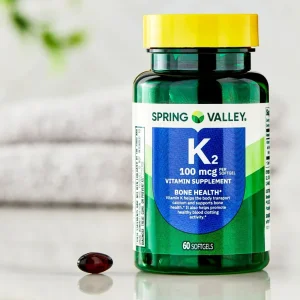 سافت ژل اسپرینگ ولی ویتامین Spring Valley K2 100mcg (60 عددی)