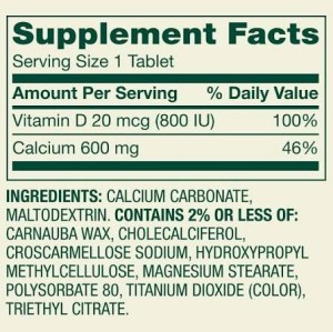 قرص کلسیم اسپرینگ ولی Spring Valley Calcium with D3 (100 عددی)