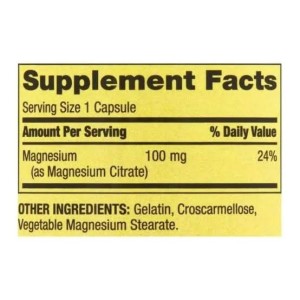 کپسول منیزیم سیترات اسپرینگ ولی Spring Valley Magnesium Citrate (100 عددی)