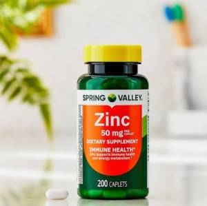 قرص زینک اسپرینگ ولی Spring Valley Zinc 50mg (200 عددی)