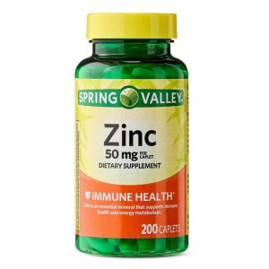 قرص زینک اسپرینگ ولی Spring Valley Zinc 50mg (200 عددی)