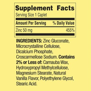 قرص زینک اسپرینگ ولی Spring Valley Zinc 50mg (200 عددی)