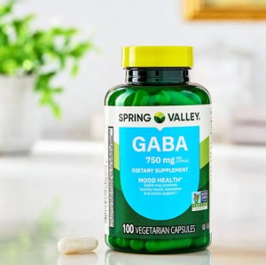 کپسول گیاهی کاهش استرس گابا اسپرینگ والی Spring Valley Gaba 750mg (100 عددی)