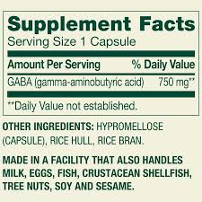 کپسول گیاهی کاهش استرس گابا اسپرینگ والی Spring Valley Gaba 750mg (100 عددی)
