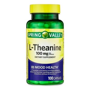 کپسول ال تیانین اسپرینگ والی Spring Valley L-Theanine 100 mg (100 عددی)