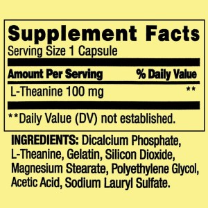 کپسول ال تیانین اسپرینگ والی Spring Valley L-Theanine 100 mg (100 عددی)