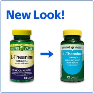 کپسول ال تیانین اسپرینگ والی Spring Valley L-Theanine 100 mg (100 عددی)