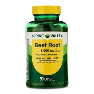 کپسول عصاره ریشه چغندر اسپرینگ ولی Spring Valley Beet Root 1000mg (90 عددی)