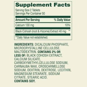 کپسول کوهوش سیاه اسپرینگ ولی Spring Valley Black Cohosh 40mg (100 عددی)
