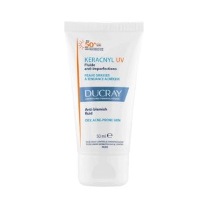 کرم ضد آفتاب ، ضد لک و روشن کننده کراکنیل دوکری KERACNYL UV Fluide anti-imperfections SPF50 (50 میل)