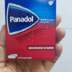 قرص ضد درد پاراستامول و کافئین پانادول Panadol Parasetamol & Coffeine (24 عددی)