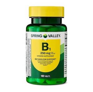 قرص ویتامین تیامین اسپرینگ ولی Spring Valley Vitamin B1 250mg (100 عددی)