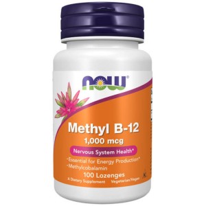 قرص جویدنی ویتامین NOW Methyl B12 1000mcg (100 عددی)