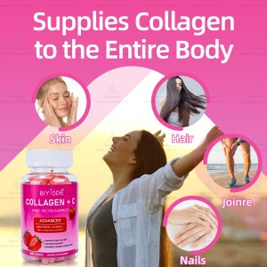 پاستیل کلاژن پوست مو ناخن بیود  BIYODE Collagen Gummies Hair, Skin & Nails (60 عددی)