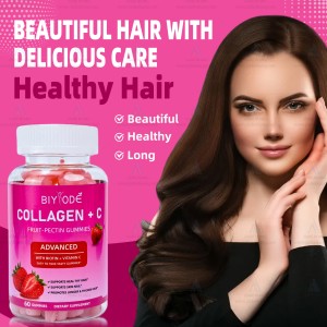 پاستیل کلاژن پوست مو ناخن بیود  BIYODE Collagen Gummies Hair, Skin & Nails (60 عددی)