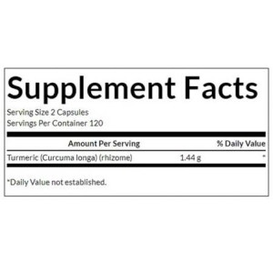 کپسول زردچوبه با طیف کامل Swanson Full Spectrum Turmeric 720mg سوانسون (240 عددی)