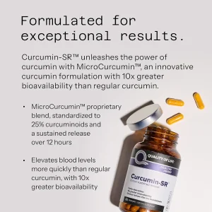 کپسول زردچوبه کورکومین Quality of Life Curcumin-SR 500mg (60 عددی)