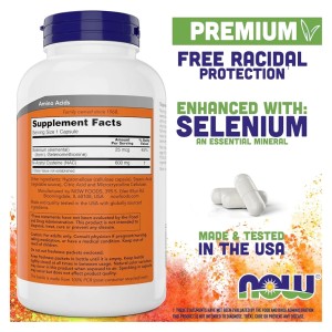کپسول استیل سیستین NOW NAC N-Acetyl-L-Cysteine 600mg (400 عددی)