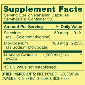 کپسول استیل سیستین NOW NAC N-Acetyl-L-Cysteine 600mg (400 عددی)