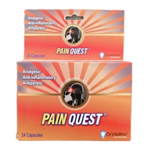 کسپول ضد درد پاراستامول ایبوپروفن و کافئین دکتر ولمی Dr.Wellme Pain Quest Parasetamol & Ibuprofen & Coffeine (24 عددی)