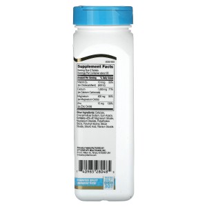 قرص کلسیم + منیزیم + زینک + 21Century Calcium Magnesium Zinc & D3 (250 عددی)
