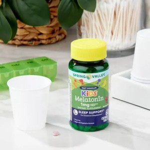 پاستیل گیاهی ملاتونین کودک اسپرینگ ولی Spring Valley Melatonin Kids Vegetarian Gummies 1mg (60 عددی)
