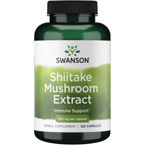 کپسول قارچ تقویت سیستم ایمنی بدن شیتاکه سوانسون Swanson Shiitake Mushroom 500mg (120 عددی)