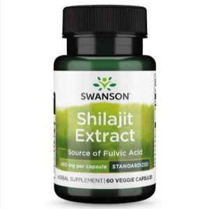 کپسول گیاهی انرژی زا ، جوانساز ، تقویت قوای جسمی سوانسون Swanson Shilajit 400mg (60 عددی)