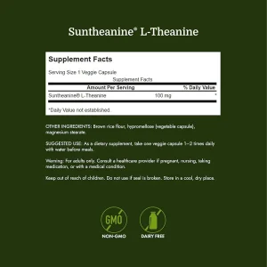 کپسول کاهش استرس سوانسون Swanson Foods L-Theanine 100mg (60 عددی)