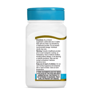 قرص کلسیم کربونات و منیزیم اکساید 21Century Calcium Carbonate & Magnesium Oxide قرن 21 (250 عددی)
