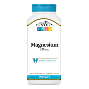 قرص کلسیم کربونات و منیزیم اکساید 21Century Calcium Carbonate & Magnesium Oxide قرن 21 (250 عددی)