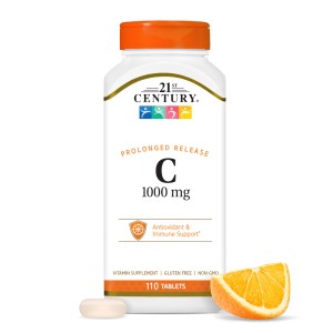 قرص ویتامین 21Century Vitamin C 1000mg قرن 21 (110 عددی)