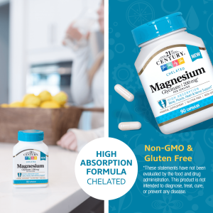 قرص منیزیم گلیسینات 21Century Magnesium Glycinate قرن 21 (90 عددی)