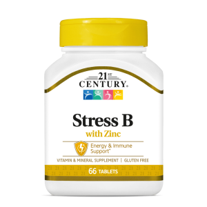 قرص تسکین استرس 21Century Stress B with Zinc قرن 21 (66 عددی)