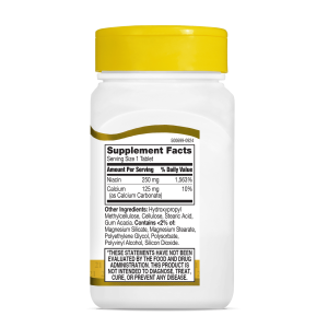 قرص ویتامین نیاسین 21Century Niacin flush free B3 250mg قرن 21 (110 عددی)