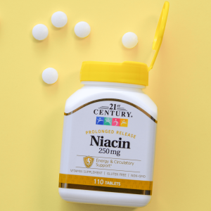 قرص ویتامین نیاسین 21Century Niacin flush free B3 250mg قرن 21 (110 عددی)