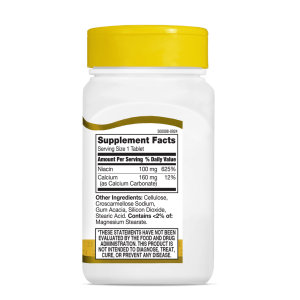 قرص ویتامین نیاسین 21Century Niacin flush free B3 100mg قرن 21 (110 عددی)
