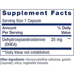 کپسول دهیدروپیاندروسترون لایف اکستنشن LIFE EXTENSION DHEA 25mg (100 عددی)
