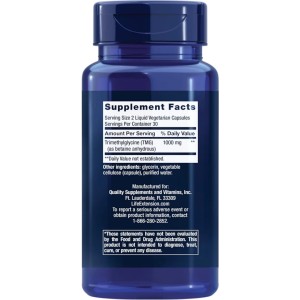 کپسول بهبود عملکرد لایف اکستنشن  LIFE EXTENSION TMG Trimethylglycine 500mg (60 عددی)