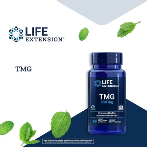 کپسول بهبود عملکرد لایف اکستنشن  LIFE EXTENSION TMG Trimethylglycine 500mg (60 عددی)