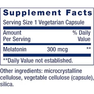 کپسول ملاتونین لایف اکستنشن LIFE EXTENSION Melatonin 300mcg (100 عددی)