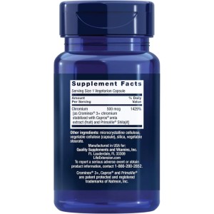 کپسول کروم  LIFE EXTENSION Chromium 500mcg with Crominex (60 عددی)