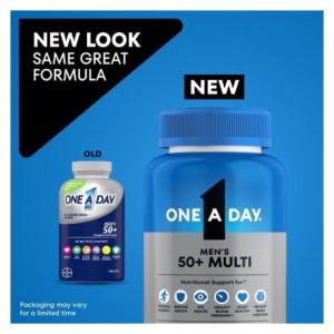 مولتی ویتامین آقایان بالای 50 سال بایر Bayer One Day Multi Vitamin For Men's (200 عددی)