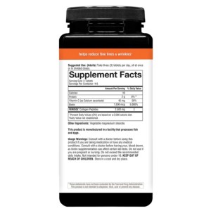 کلاژن پپتاید وریسول همراه با بیوتین یوتئوری Youtheory Concentrated Effect VERISOL Collagen (345 عددی)